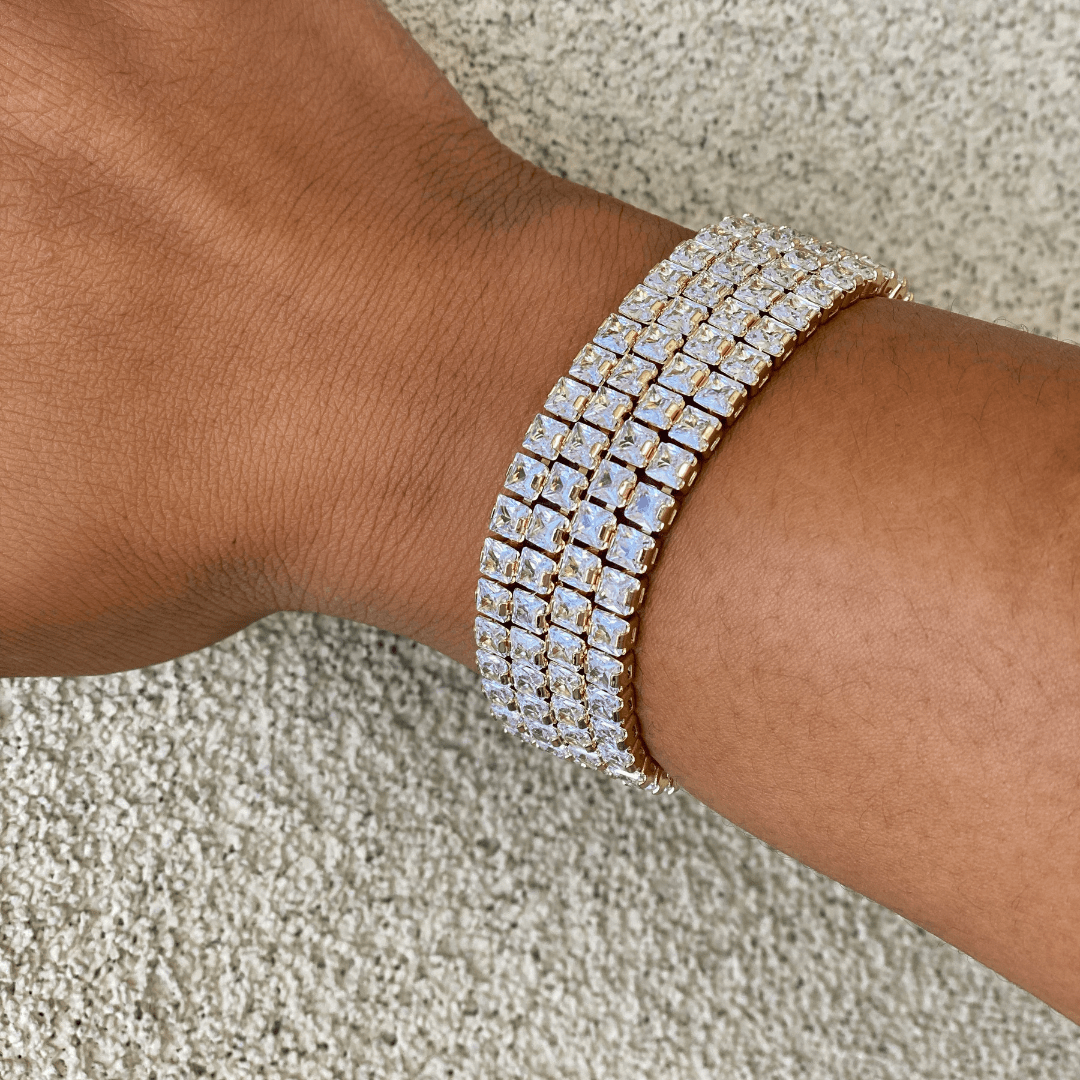 "Allure" 18k Gold Plated Tennis Bracelet