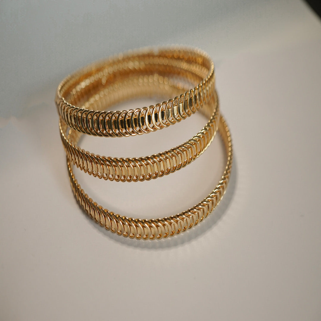 "Beauty" 3pc Bangle Set