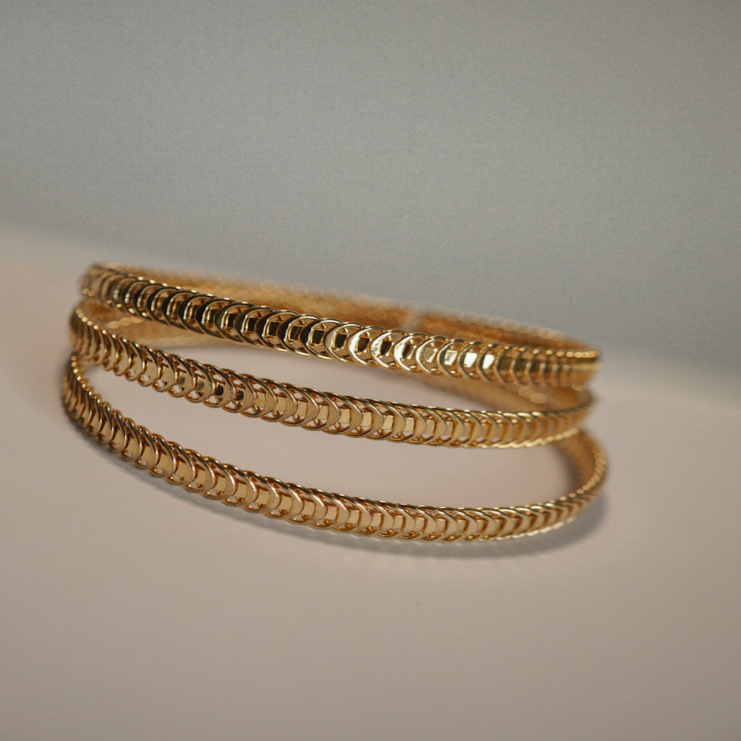 "Beauty" 3pc Bangle Set