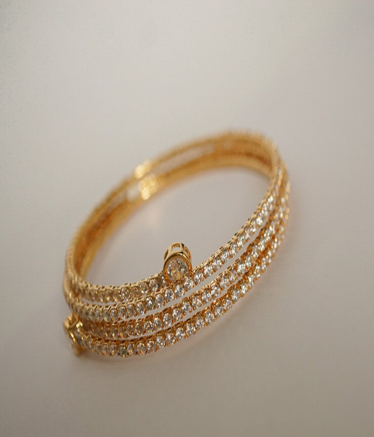 Twist & Twirl CZ Bracelet